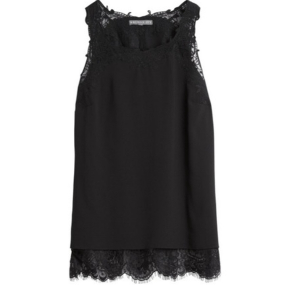 Brixon Ivy Lace Trim Blouse- Size Medium